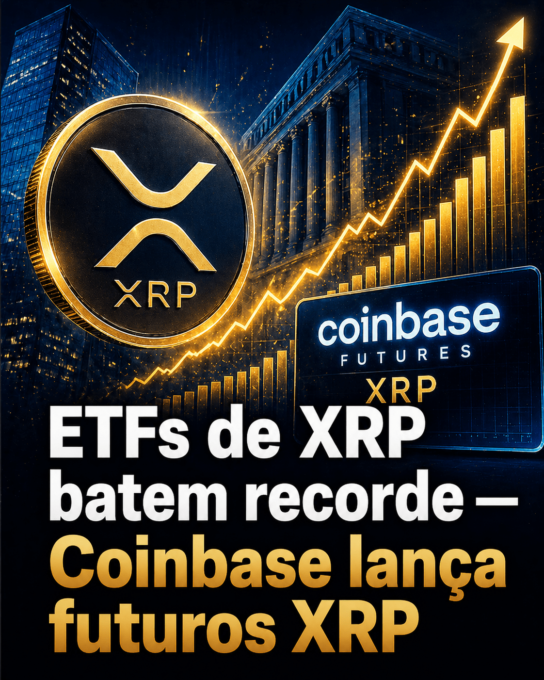 ETFs de XRP registram maior sequência de entradas de 2026 — Coinbase lança futuros institucionais em maio