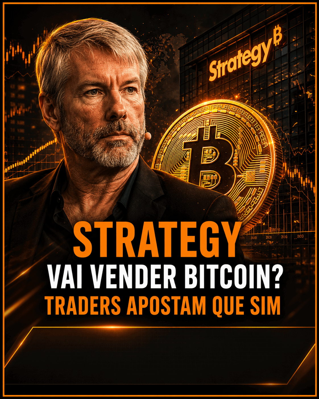 Strategy vai vender Bitcoin? Traders apostam que sim