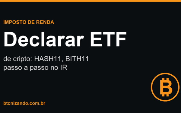Como declarar HASH11, BITH11 e ETFs de cripto no imposto de renda